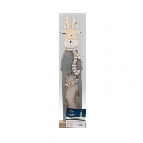 Фигурка деревянная NEON-NIGHT с подсветкой "Рождественский олень" 11х5х47 см (1/24) (504-007) фото 2