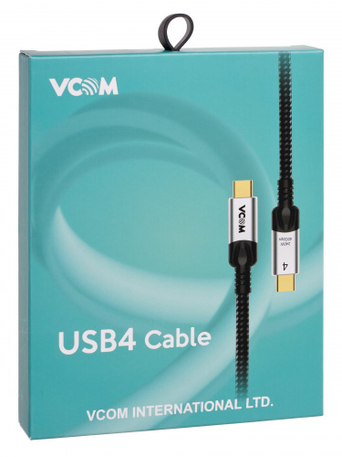 Кабель USB4 TypeC(М)--TypeC(М), 5K@60Hz, 40GBps, PD 240W, 5A, VCOM, 1.2м <CU560-1.2M> (1/60)