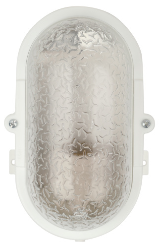 Светильник ЭРА НБП 01-60-012 с ободком Евро пластик/стекло IP53 E27 max 60Вт 184х115х90 овал белый (1/8) (Б0052016) фото 3