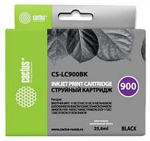 Картридж струйный Cactus CS-LC900BK черный (25.6мл) для Brother DCP-110/115/120/MFC-210/215/FAX-1840