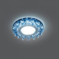 Светильник светодиодный GAUSS Backlight BL036 Кругл. Черный/Кристалл/Хром, Gu5.3, 4100K 1/40