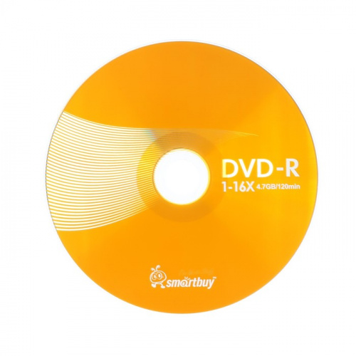 Диск Smartbuy DVD-R 4,7GB 16x CB-10 (200) (SB000128)