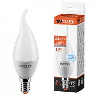 Лампа светодиодная WOLTA Свеча на ветру CD37 7.5Вт 6500К 625лм Е14 1/50 (25WCD7.5E14)