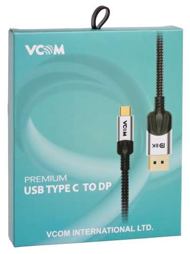 Кабель-адаптер USB 3.1 Type-Cm --> DP(m) 8K@60Hz, 1.8m , Alumi Shell,VCOM <CU422MCV-1.8M> (1/60) фото 2