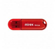 Флеш-накопитель USB  64GB  Mirex  CANDY  красный  (ecopack) (13600-FMUCAR64)