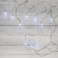 Гирлянда NEON-NIGHT "Сосульки" 1,5х0,25 м, прозрачный провод, БЕЛЫЙ цвет свечения (1/100) (303-068)