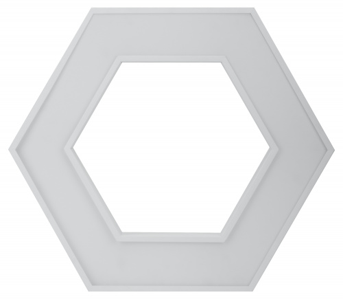 Светильник светодиодный ЭРА Geometria SPO-123-W-40K-045 Hexagon 45Вт 4000K 2500Лм IP40 600*80 белый подвесной драйвер внутри (1/4) (Б0058880) фото 3