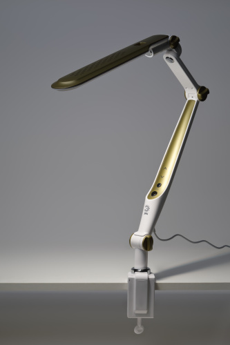 Светильник настольный ЭРА NLED-496-12W-G светодиодный на струбцине золото (1/12) фото 2