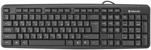 Клавиатура DEFENDER Element HB-520, PS/2, чёрная (1/20) (45520) фото 2