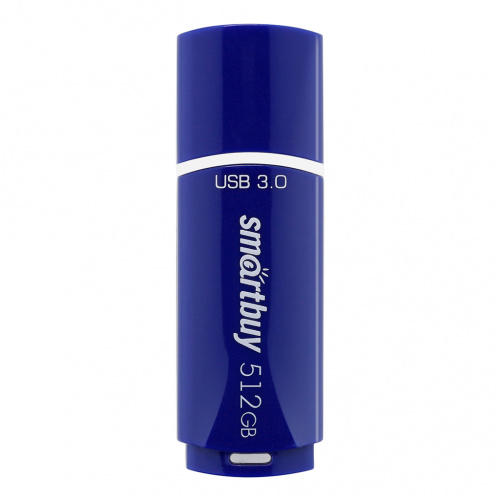 Флеш-накопитель USB 3.0  512GB  Smart Buy  Crown  синий (SB512GBCRW-B)