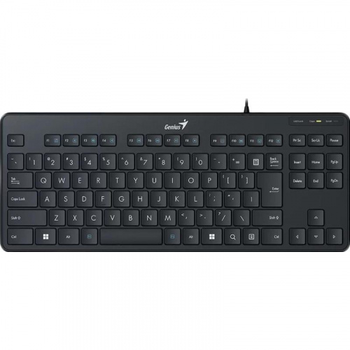 Клавиатура проводная GENIUS LuxeMate 110 black, USB, (DR31300012404), черная (1/20)