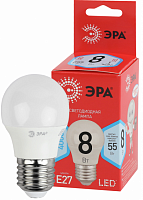 Лампа светодиодная ЭРА RED LINE LED P45-8W-840-E14 R E14 / Е14 8 Вт шар нейтральный белый свет (10/100/4200) (Б0052440)