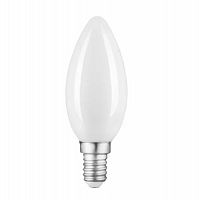 Лампа светодиодная GAUSS Filament Свеча 9W 590lm 3000К Е14 milky диммируемая 1/10/50 (103201109-D)
