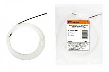 Нейлоновая кабельная протяжка НКП диаметр 3мм длина 25м с наконечниками (белая) TDM (1/5/15)
