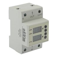 Реле контроля напряжения и тока ЭРА PRO NO-903-42 РКНТ-1 63А электронный дисплей (1/100)