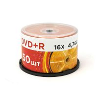 Диск MIREX DVD+R 16X 4,7GB Cake box 50 (50/300) (UL130013A1B)