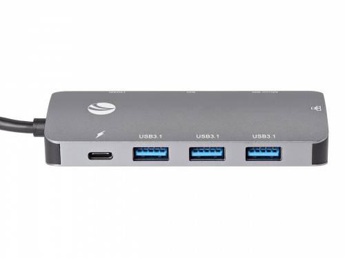 USB-концентратор USB3.1 Type-CM-->HDMI 4K*60Hz +3USB3.1(10Гбс)+RJ45+TF+SD+PD VCOM <CU4641> (1/125) фото 9