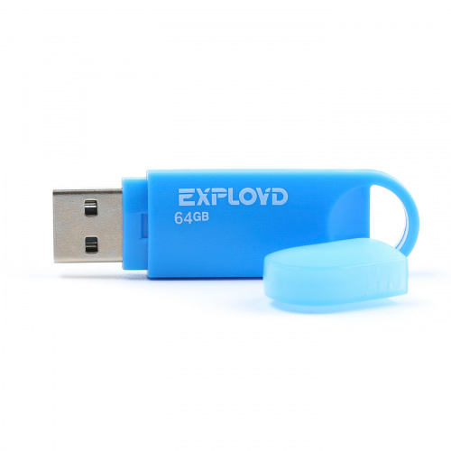 Флеш-накопитель USB  64GB  Exployd  570  синий (EX-64GB-570-Blue) фото 2