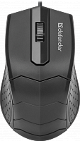 Мышь проводная игровая Defender HIT MB-530, USB, 3 кнопки, 1000DPI, черный (1/40) (52530)