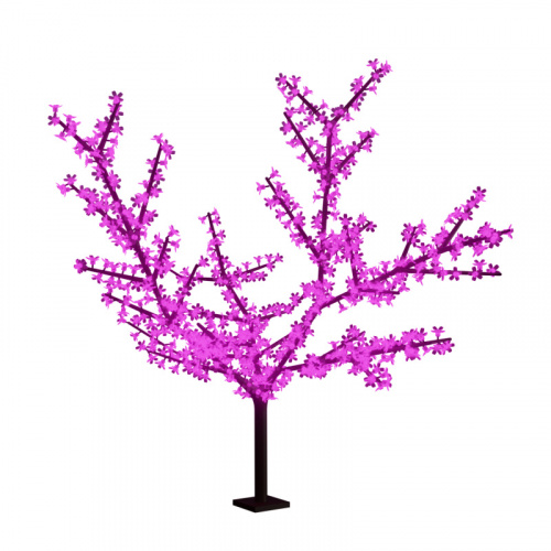 Дерево светодиодное NEON-NIGHT "Сакура", высота 2,4м, диаметр кроны 2,0м, фиолетовые диоды, IP 65, понижающий трансформатор в комплекте (1/1) (531-126) фото 2