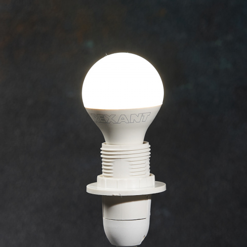 Лампа светодиодная REXANT Шар (GL) 7,5 Вт E14 713 лм 4000 K нейтральный свет (10/100) (604-032) фото 2