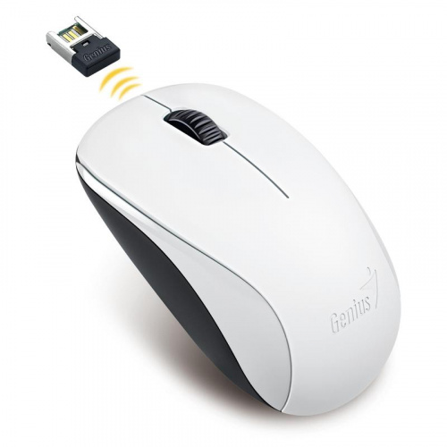 Беспроводная мышь GENIUS NX-7000 (G5 Hanger), 2.4GHz wireless, BlueEye 1200 dpi, 1xAA NewPackage, белый (31030016401)
