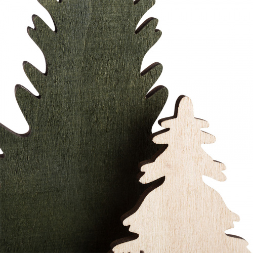 Фигурка деревянная NEON-NIGHT с подсветкой "Елочка с оленем" 12*6*21,5 см (1/48) фото 9