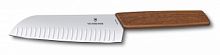 Кухонный нож Victorinox Swiss Modern, сталь, разделочный, лезвие 170 мм., дерево (блистер) (6.9050.17KG)