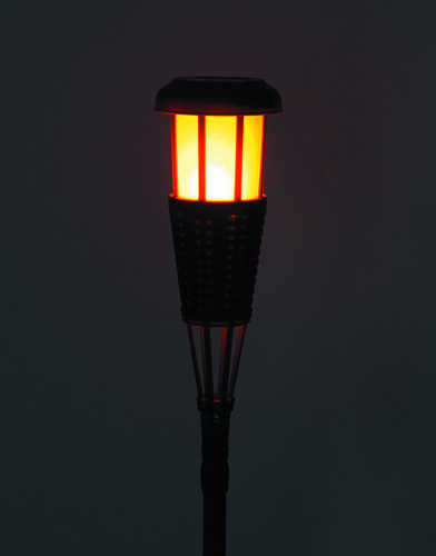 Светильник ЭРА уличный ERASF22-24 Факел бамбук на солнечных батареях садовый 56 см (1/12) фото 2