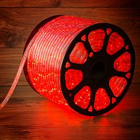 Дюралайт NEON-NIGHT LED, постоянное свечение (2W) - красный, 36 LED/м, бухта 100м  (100/100)