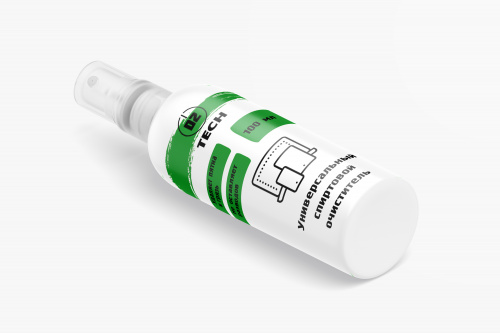 Универсальный спиртовой очиститель D2 Tech CL-001 с антибактериальным действием, спрей 100 мл (75% этил. спирт) (1/40) фото 5