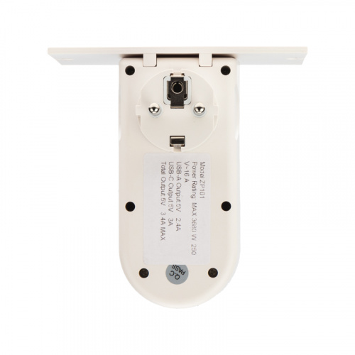 Адаптер REXANT USB многофункциональный (2хUSB-A, USB-С, розетка 220-250В) с подсветкой и подставкой для телефона  (1/64) (11-1270) фото 5