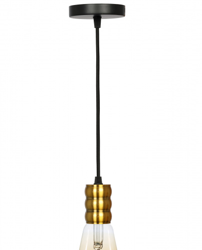 Светильник ЭРА подвесной накладной Подсветка декоративная цоколь Е27, провод 1 м, цвет медь (60/360) PL13 E27 - 3 GB фото 5