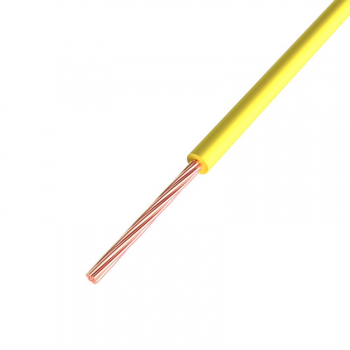 Провод ПГВА REXANT 1х1.00 мм², Cu, желтый, бухта 200 м (200/200)