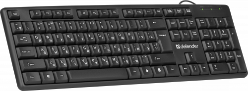 Клавиатура проводная DEFENDER Element HB-520, USB, чёрная (1/20) (45522) фото 6