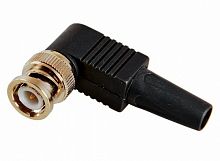 Разъем штекер BNC (для подключения коаксиального кабеля) под винт с колпачком угловой REXANT (50/1000)