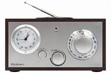Радиобудильник Rolsen RFM-200 венге/серебристый Ahalog часы:аналоговые FM/УКВ