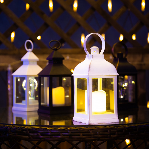 Фонарь декоративный NEON-NIGHT с лампочкой, бронзовый корпус, размер 10.5х10.5х22,5 см, цвет ТЕПЛЫЙ БЕЛЫЙ (1/12) (513-053) фото 3