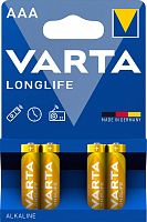 Элемент питания VARTA  LR03 LONGLIFE (4 бл)  (4/40/200) (04103101414)