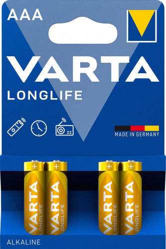 Элемент питания VARTA  LR03 LONGLIFE (4 бл)  (4/96) (04103101894)