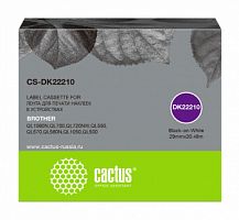 Картридж ленточный Cactus CS-DK22210 DK-22210 черный для Brother P-touch QL-500, QL-550, QL-700, QL-800