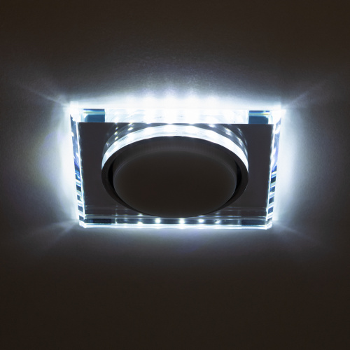 Светильник ЭРА встраиваемый с LED подсветкой DK LD50 MR GX53 зеркальный (1/50) (Б0057472) фото 11