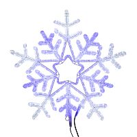 Фигура NEON-NIGHT световая "Снежинка" цвет белая/синяя, размер 60*60 см, с контролером  (1/8) (501-531)