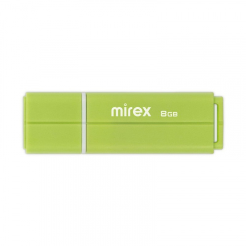 Флеш-накопитель USB  8GB  Mirex  LINE  зелёный  (ecopack) (13600-FMULGN08)