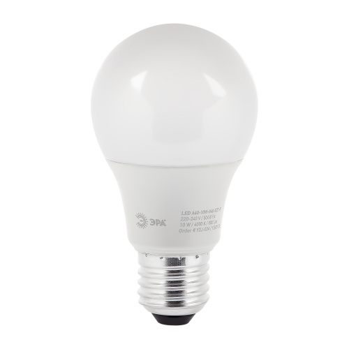 Лампа светодиодная ЭРА RED LINE LED A60-10W-840-E27 R Е27 / E27 10 Вт груша нейтральный белый свет (1/100) (Б0049635) фото 2