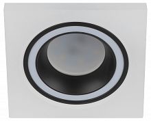 Светильник ЭРА встраиваемый декоративный DK91 WH/BK MR16/GU5.3 белый/черный (1/100)