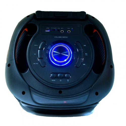 Портативная акустика напольная 1,0 Nakatomi GS-33, 75WRMS, Караоке с беспр. микрофоном,BT+FM+USB+MicroSD+LED, черный (1/1) фото 5