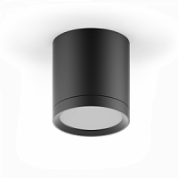 Светильник cветодиодный GAUSS накладной с рассеивателем HD015 6W (черный) 4100K 68х75мм 1/30