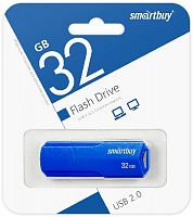 Флеш-накопитель USB  32GB  Smart Buy  Clue  синий (SB32GBCLU-BU)