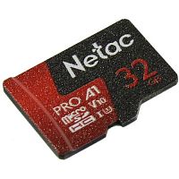 Карта памяти MicroSD  32GB  Netac  P500  Extreme Pro  Class 10 UHS-I A1 V10 (100 Mb/s) без адаптера (NT02P500PRO-032G-S)